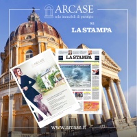 Anteprima copertina per arcase su la stampa di mercoledì 20 aprile 2022 con una nuova pagina pubblicitaria dedicata alle locazioni. 