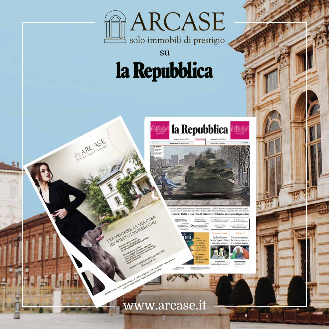 Immagine copertina news per ARCASE su La Repubblica di Domenica 20 Marzo 2022.