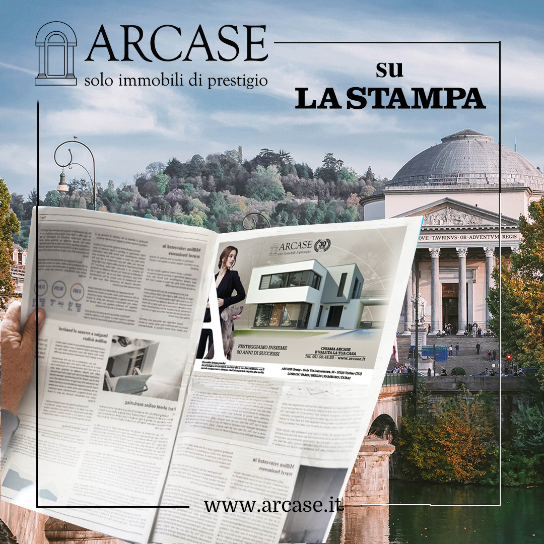 Immagine copertina news per ARCASE SU LA STAMPA DI SABATO 13 MAGGIO 2023 CON UNA NUOVA PAGINA PUBBLICITARIA.