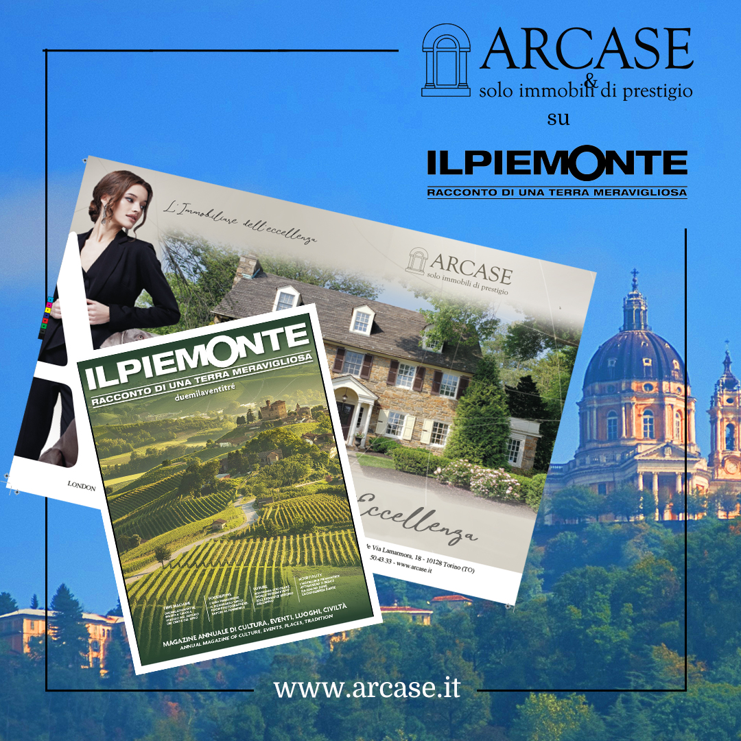 Immagine copertina news per Arcase è presente con una doppia pagina pubblicitaria nella rivista “Il Piemonte”