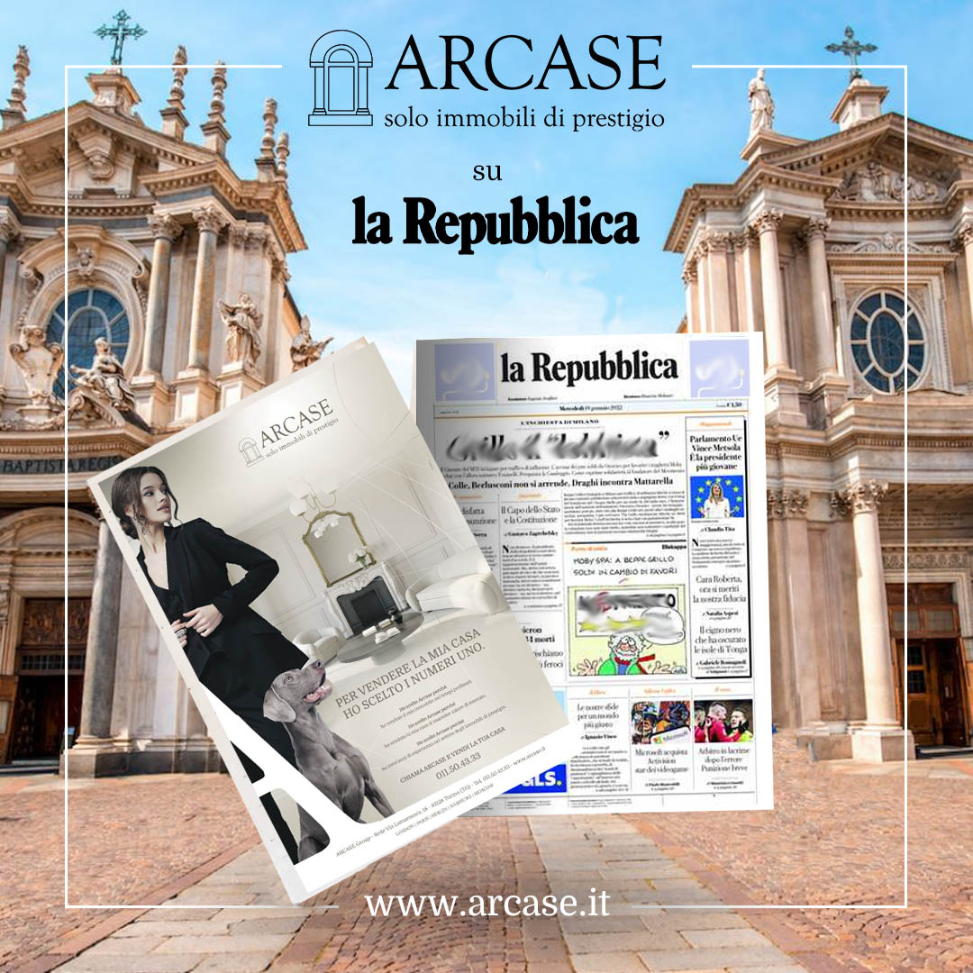 Immagine copertina news per Oggi Arcase è presente su La Repubblica con la sua nuova immagine.